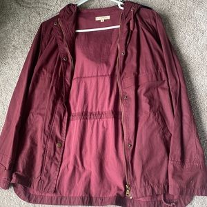 La Hearts burgundy jacket